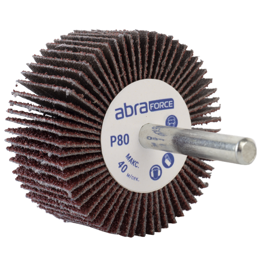 Круг лепестковый с оправкой Abraforce Brown